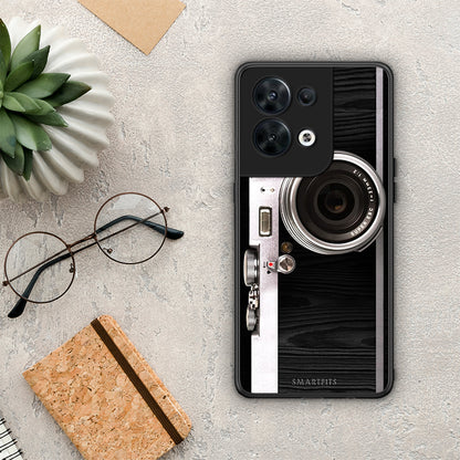 Θήκη Oppo Reno8 5G Emily In Paris από τη Smartfits με σχέδιο στο πίσω μέρος και μαύρο περίβλημα | Oppo Reno8 5G Emily In Paris Case with Colorful Back and Black Bezels