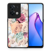 Thumbnail for Θήκη Oppo Reno8 5G Floral Bouquet από τη Smartfits με σχέδιο στο πίσω μέρος και μαύρο περίβλημα | Oppo Reno8 5G Floral Bouquet Case with Colorful Back and Black Bezels