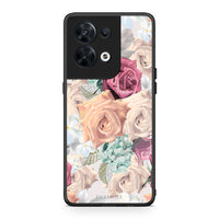 Thumbnail for Θήκη Oppo Reno8 5G Floral Bouquet από τη Smartfits με σχέδιο στο πίσω μέρος και μαύρο περίβλημα | Oppo Reno8 5G Floral Bouquet Case with Colorful Back and Black Bezels