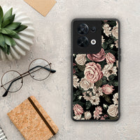 Thumbnail for Θήκη Oppo Reno8 5G Flower Wild Roses από τη Smartfits με σχέδιο στο πίσω μέρος και μαύρο περίβλημα | Oppo Reno8 5G Flower Wild Roses Case with Colorful Back and Black Bezels