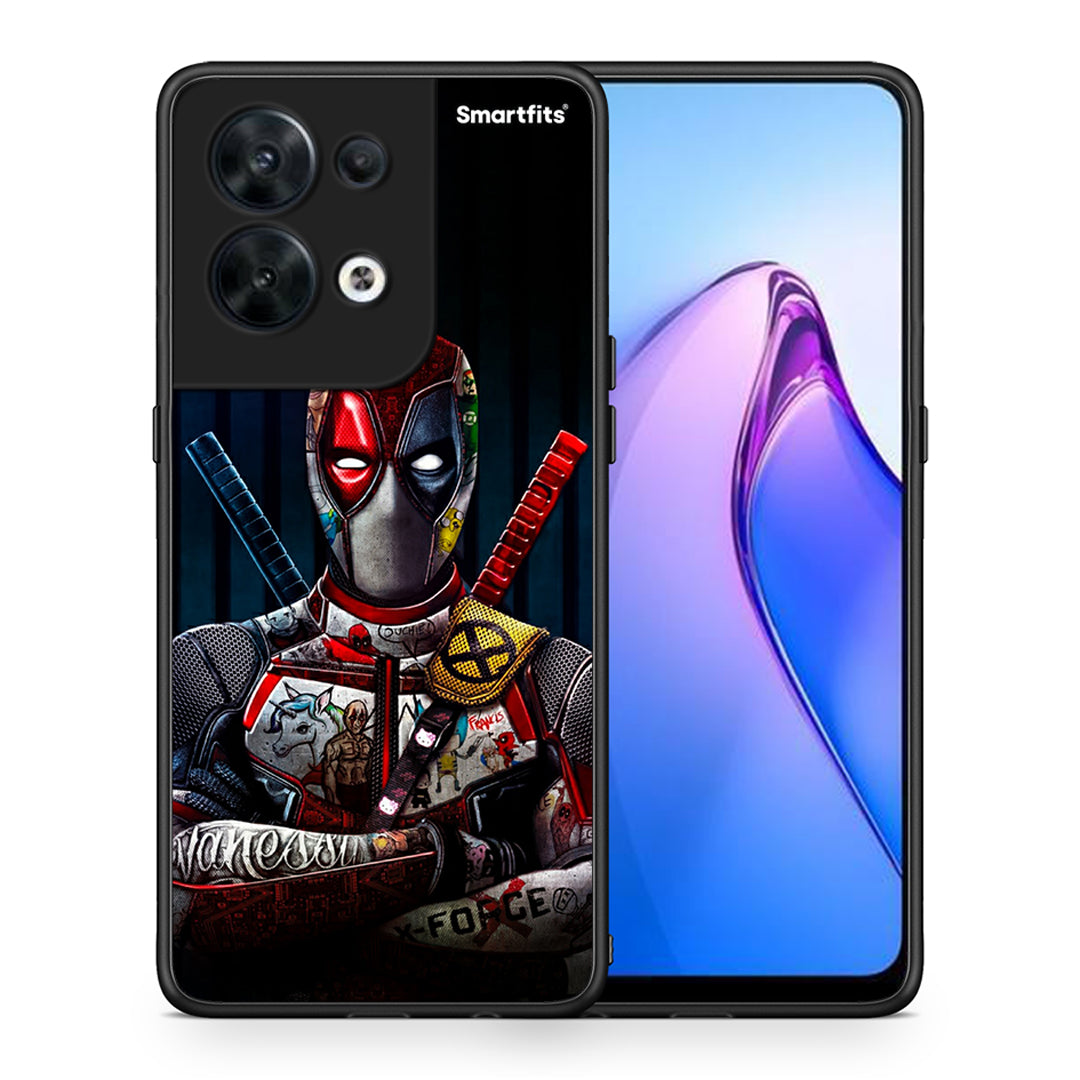 Θήκη Oppo Reno8 5G Funny Guy από τη Smartfits με σχέδιο στο πίσω μέρος και μαύρο περίβλημα | Oppo Reno8 5G Funny Guy Case with Colorful Back and Black Bezels