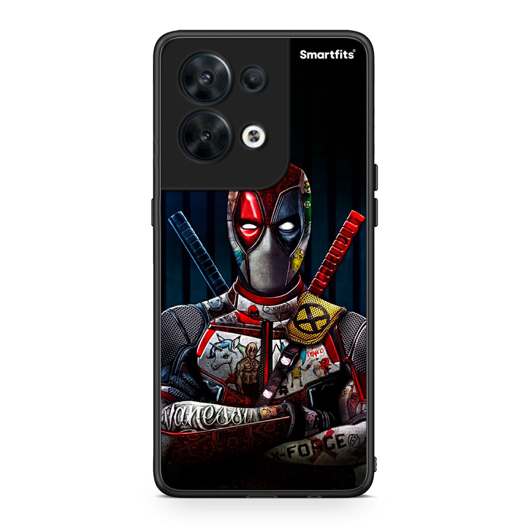 Θήκη Oppo Reno8 5G Funny Guy από τη Smartfits με σχέδιο στο πίσω μέρος και μαύρο περίβλημα | Oppo Reno8 5G Funny Guy Case with Colorful Back and Black Bezels