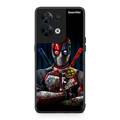 Θήκη Oppo Reno8 5G Funny Guy από τη Smartfits με σχέδιο στο πίσω μέρος και μαύρο περίβλημα | Oppo Reno8 5G Funny Guy Case with Colorful Back and Black Bezels