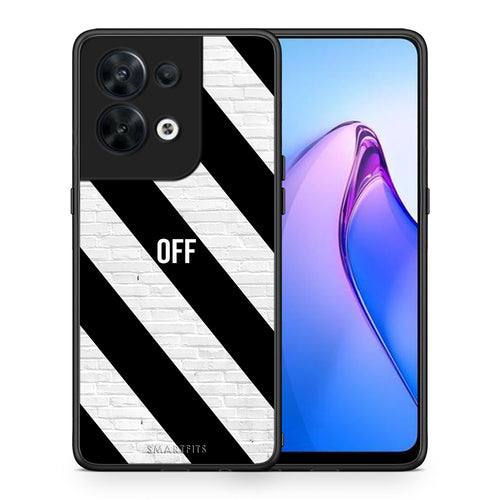 Θήκη Oppo Reno8 5G Get Off από τη Smartfits με σχέδιο στο πίσω μέρος και μαύρο περίβλημα | Oppo Reno8 5G Get Off Case with Colorful Back and Black Bezels