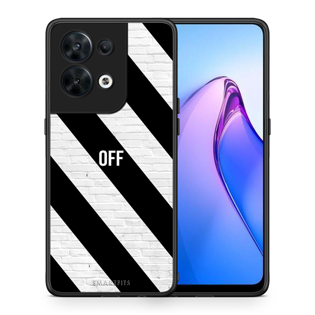 Θήκη Oppo Reno8 5G Get Off από τη Smartfits με σχέδιο στο πίσω μέρος και μαύρο περίβλημα | Oppo Reno8 5G Get Off Case with Colorful Back and Black Bezels