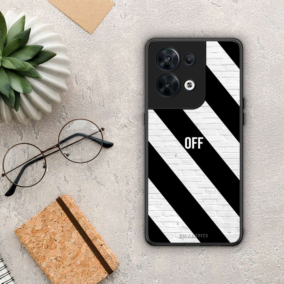 Θήκη Oppo Reno8 5G Get Off από τη Smartfits με σχέδιο στο πίσω μέρος και μαύρο περίβλημα | Oppo Reno8 5G Get Off Case with Colorful Back and Black Bezels