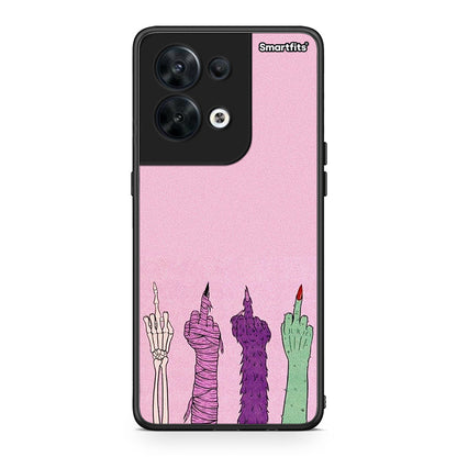 Θήκη Oppo Reno8 5G Halloween Be A Lady από τη Smartfits με σχέδιο στο πίσω μέρος και μαύρο περίβλημα | Oppo Reno8 5G Halloween Be A Lady Case with Colorful Back and Black Bezels