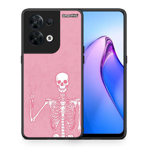 Θήκη Oppo Reno8 5G Halloween Motivation από τη Smartfits με σχέδιο στο πίσω μέρος και μαύρο περίβλημα | Oppo Reno8 5G Halloween Motivation Case with Colorful Back and Black Bezels
