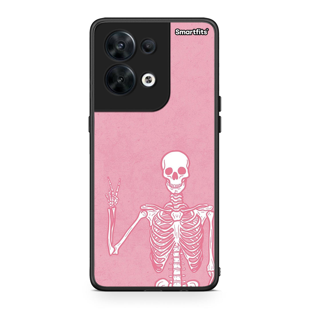 Θήκη Oppo Reno8 5G Halloween Motivation από τη Smartfits με σχέδιο στο πίσω μέρος και μαύρο περίβλημα | Oppo Reno8 5G Halloween Motivation Case with Colorful Back and Black Bezels