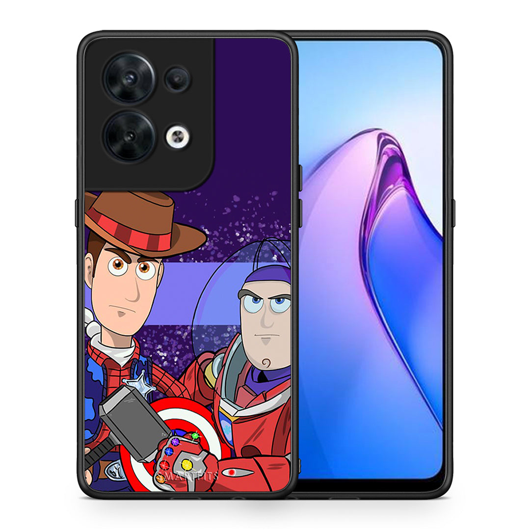 Θήκη Oppo Reno8 5G Infinity Story από τη Smartfits με σχέδιο στο πίσω μέρος και μαύρο περίβλημα | Oppo Reno8 5G Infinity Story Case with Colorful Back and Black Bezels