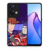 Thumbnail for Θήκη Oppo Reno8 5G Infinity Story από τη Smartfits με σχέδιο στο πίσω μέρος και μαύρο περίβλημα | Oppo Reno8 5G Infinity Story Case with Colorful Back and Black Bezels