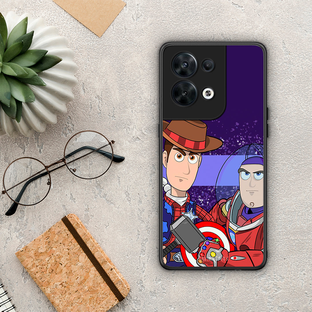 Θήκη Oppo Reno8 5G Infinity Story από τη Smartfits με σχέδιο στο πίσω μέρος και μαύρο περίβλημα | Oppo Reno8 5G Infinity Story Case with Colorful Back and Black Bezels