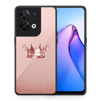 Thumbnail for Θήκη Oppo Reno8 5G Minimal Crown από τη Smartfits με σχέδιο στο πίσω μέρος και μαύρο περίβλημα | Oppo Reno8 5G Minimal Crown Case with Colorful Back and Black Bezels