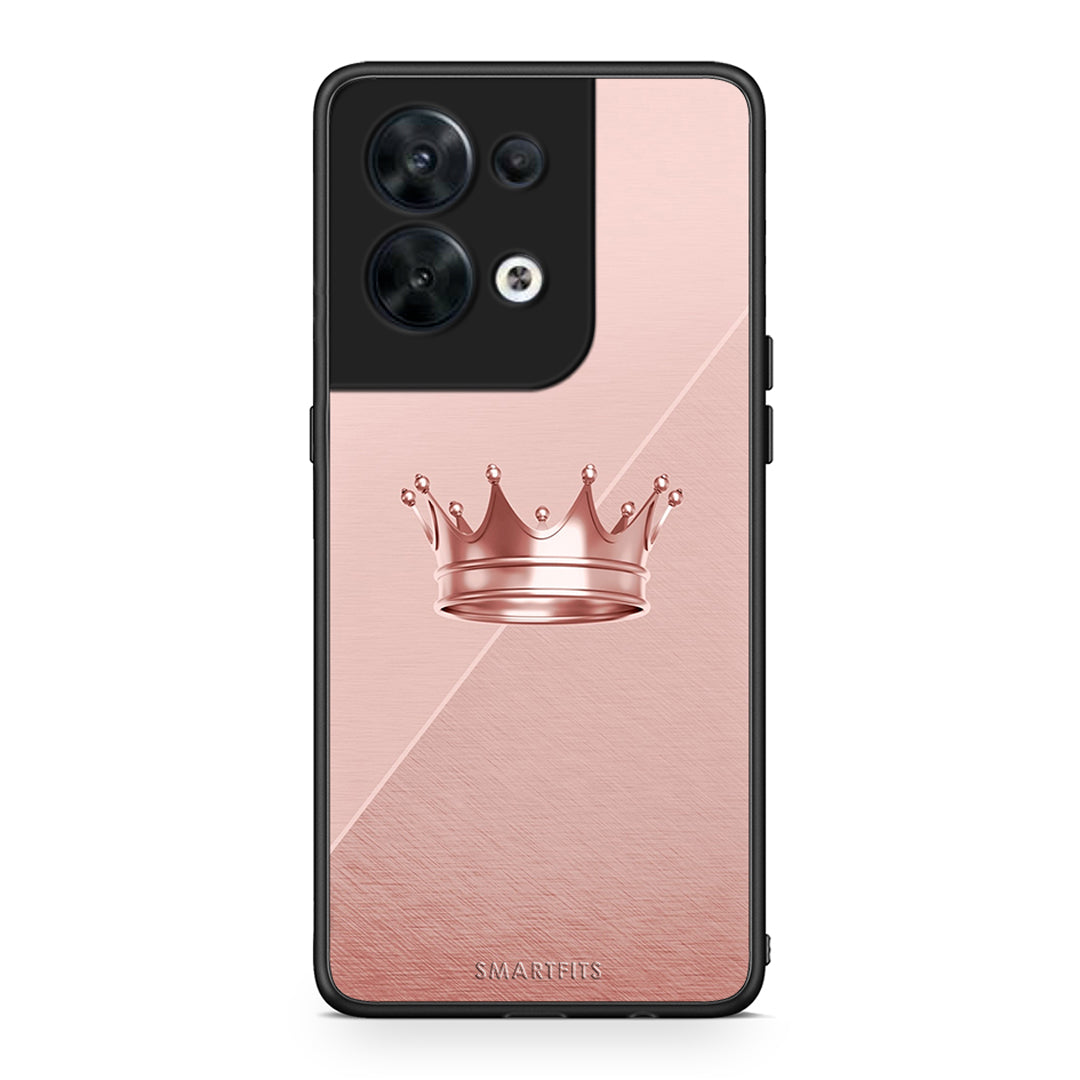 Θήκη Oppo Reno8 5G Minimal Crown από τη Smartfits με σχέδιο στο πίσω μέρος και μαύρο περίβλημα | Oppo Reno8 5G Minimal Crown Case with Colorful Back and Black Bezels