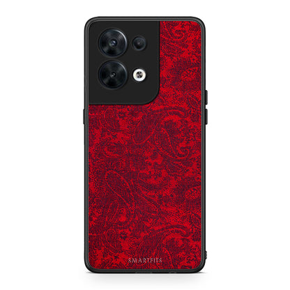 Θήκη Oppo Reno8 5G Paisley Cashmere από τη Smartfits με σχέδιο στο πίσω μέρος και μαύρο περίβλημα | Oppo Reno8 5G Paisley Cashmere Case with Colorful Back and Black Bezels