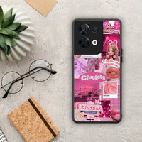 Thumbnail for Θήκη Oppo Reno8 5G Pink Love από τη Smartfits με σχέδιο στο πίσω μέρος και μαύρο περίβλημα | Oppo Reno8 5G Pink Love Case with Colorful Back and Black Bezels