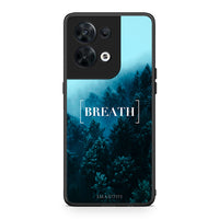 Thumbnail for Θήκη Oppo Reno8 5G Quote Breath από τη Smartfits με σχέδιο στο πίσω μέρος και μαύρο περίβλημα | Oppo Reno8 5G Quote Breath Case with Colorful Back and Black Bezels