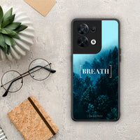 Thumbnail for Θήκη Oppo Reno8 5G Quote Breath από τη Smartfits με σχέδιο στο πίσω μέρος και μαύρο περίβλημα | Oppo Reno8 5G Quote Breath Case with Colorful Back and Black Bezels