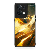Thumbnail for Θήκη Oppo Reno8 5G Real Gold από τη Smartfits με σχέδιο στο πίσω μέρος και μαύρο περίβλημα | Oppo Reno8 5G Real Gold Case with Colorful Back and Black Bezels