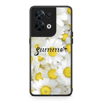 Thumbnail for Θήκη Oppo Reno8 5G Summer Daisies από τη Smartfits με σχέδιο στο πίσω μέρος και μαύρο περίβλημα | Oppo Reno8 5G Summer Daisies Case with Colorful Back and Black Bezels