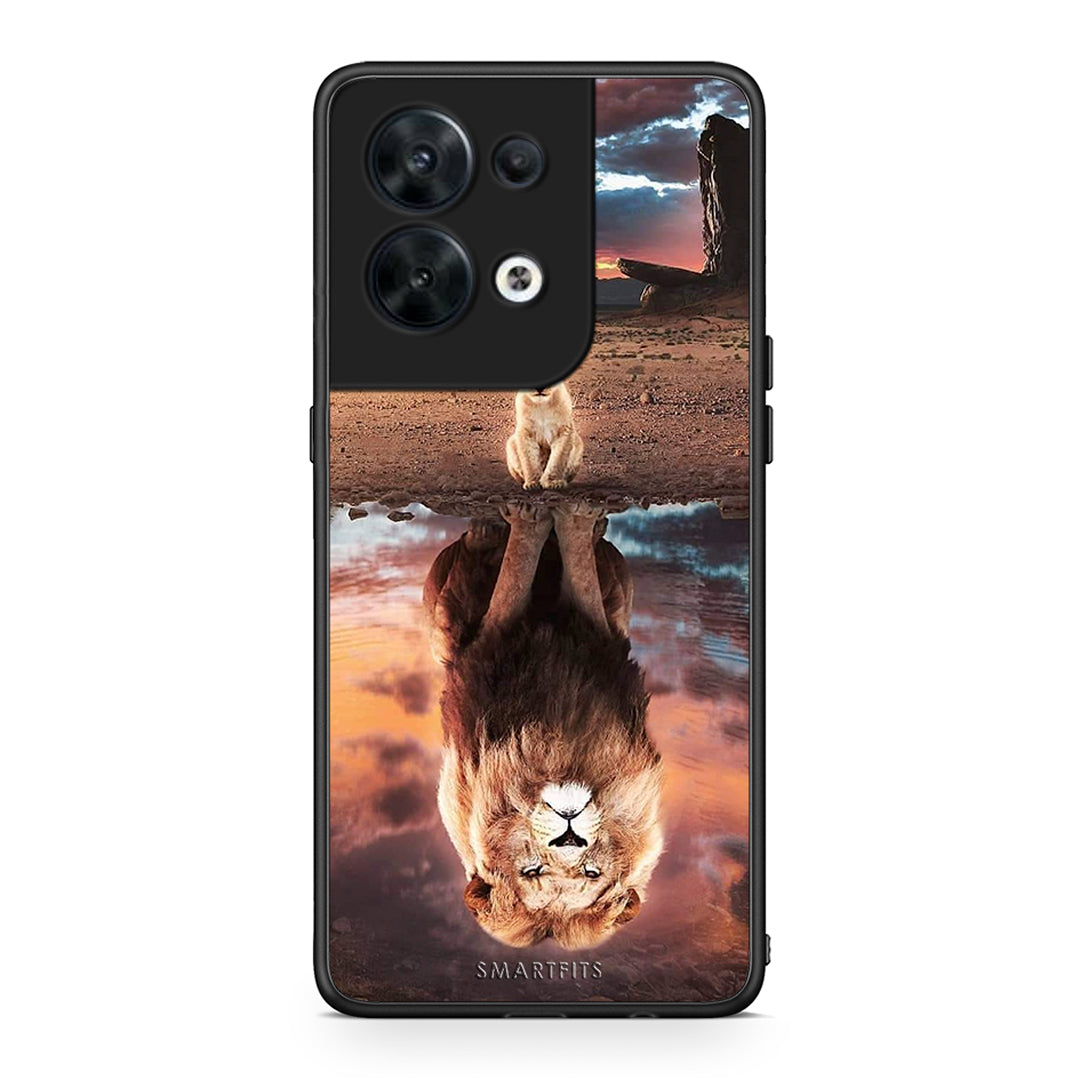 Θήκη Oppo Reno8 5G Sunset Dreams από τη Smartfits με σχέδιο στο πίσω μέρος και μαύρο περίβλημα | Oppo Reno8 5G Sunset Dreams Case with Colorful Back and Black Bezels