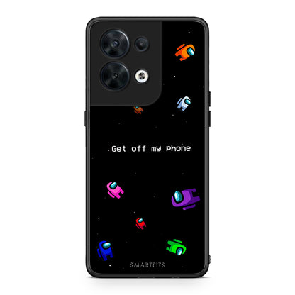 Θήκη Oppo Reno8 5G Text AFK από τη Smartfits με σχέδιο στο πίσω μέρος και μαύρο περίβλημα | Oppo Reno8 5G Text AFK Case with Colorful Back and Black Bezels