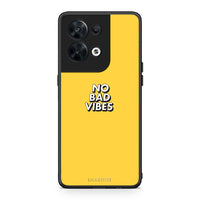 Thumbnail for Θήκη Oppo Reno8 5G Text Vibes από τη Smartfits με σχέδιο στο πίσω μέρος και μαύρο περίβλημα | Oppo Reno8 5G Text Vibes Case with Colorful Back and Black Bezels