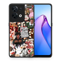 Thumbnail for Θήκη Oppo Reno8 5G Xmas Movies από τη Smartfits με σχέδιο στο πίσω μέρος και μαύρο περίβλημα | Oppo Reno8 5G Xmas Movies Case with Colorful Back and Black Bezels