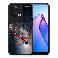 Thumbnail for Θήκη Oppo Reno8 5G Xmas Train από τη Smartfits με σχέδιο στο πίσω μέρος και μαύρο περίβλημα | Oppo Reno8 5G Xmas Train Case with Colorful Back and Black Bezels