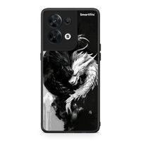 Thumbnail for Θήκη Oppo Reno8 5G Yin Yang από τη Smartfits με σχέδιο στο πίσω μέρος και μαύρο περίβλημα | Oppo Reno8 5G Yin Yang Case with Colorful Back and Black Bezels