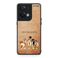 Thumbnail for Θήκη Oppo Reno8 5G You Go Girl από τη Smartfits με σχέδιο στο πίσω μέρος και μαύρο περίβλημα | Oppo Reno8 5G You Go Girl Case with Colorful Back and Black Bezels