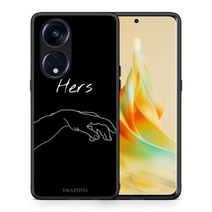 Θήκη Oppo Reno8T 5G / A1 Pro Aesthetic Love 1 από τη Smartfits με σχέδιο στο πίσω μέρος και μαύρο περίβλημα | Oppo Reno8T 5G / A1 Pro Aesthetic Love 1 Case with Colorful Back and Black Bezels