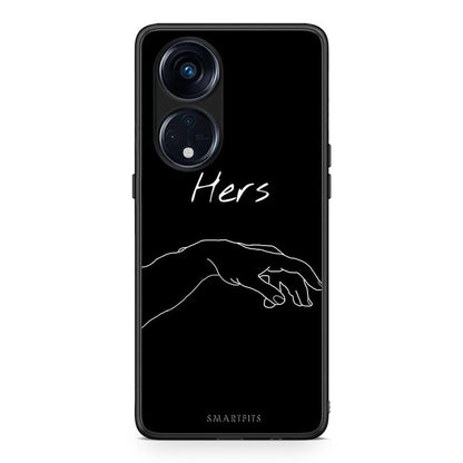 Θήκη Oppo Reno8T 5G / A1 Pro Aesthetic Love 1 από τη Smartfits με σχέδιο στο πίσω μέρος και μαύρο περίβλημα | Oppo Reno8T 5G / A1 Pro Aesthetic Love 1 Case with Colorful Back and Black Bezels