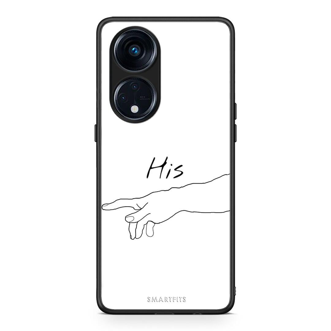 Θήκη Oppo Reno8T 5G / A1 Pro Aesthetic Love 2 από τη Smartfits με σχέδιο στο πίσω μέρος και μαύρο περίβλημα | Oppo Reno8T 5G / A1 Pro Aesthetic Love 2 Case with Colorful Back and Black Bezels