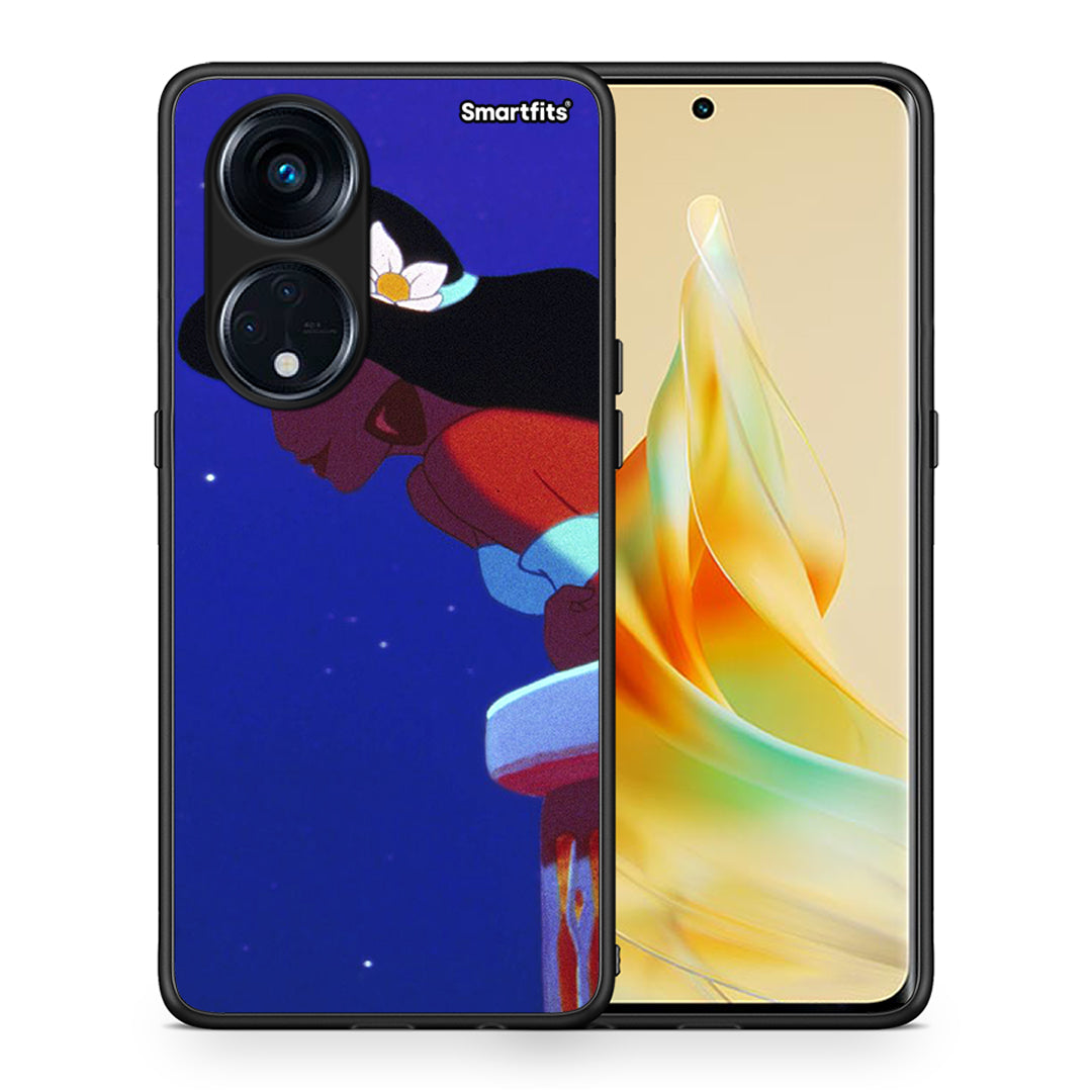 Θήκη Oppo Reno8T 5G / A1 Pro Alladin And Jasmine Love 2 από τη Smartfits με σχέδιο στο πίσω μέρος και μαύρο περίβλημα | Oppo Reno8T 5G / A1 Pro Alladin And Jasmine Love 2 Case with Colorful Back and Black Bezels