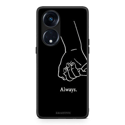 Θήκη Oppo Reno8T 5G / A1 Pro Always & Forever 1 από τη Smartfits με σχέδιο στο πίσω μέρος και μαύρο περίβλημα | Oppo Reno8T 5G / A1 Pro Always & Forever 1 Case with Colorful Back and Black Bezels