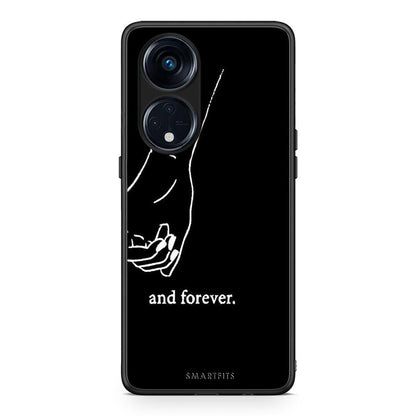 Θήκη Oppo Reno8T 5G / A1 Pro Always & Forever 2 από τη Smartfits με σχέδιο στο πίσω μέρος και μαύρο περίβλημα | Oppo Reno8T 5G / A1 Pro Always & Forever 2 Case with Colorful Back and Black Bezels