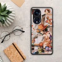 Thumbnail for Θήκη Oppo Reno8T 5G / A98 Anime Collage από τη Smartfits με σχέδιο στο πίσω μέρος και μαύρο περίβλημα | Oppo Reno8T 5G / A98 Anime Collage Case with Colorful Back and Black Bezels