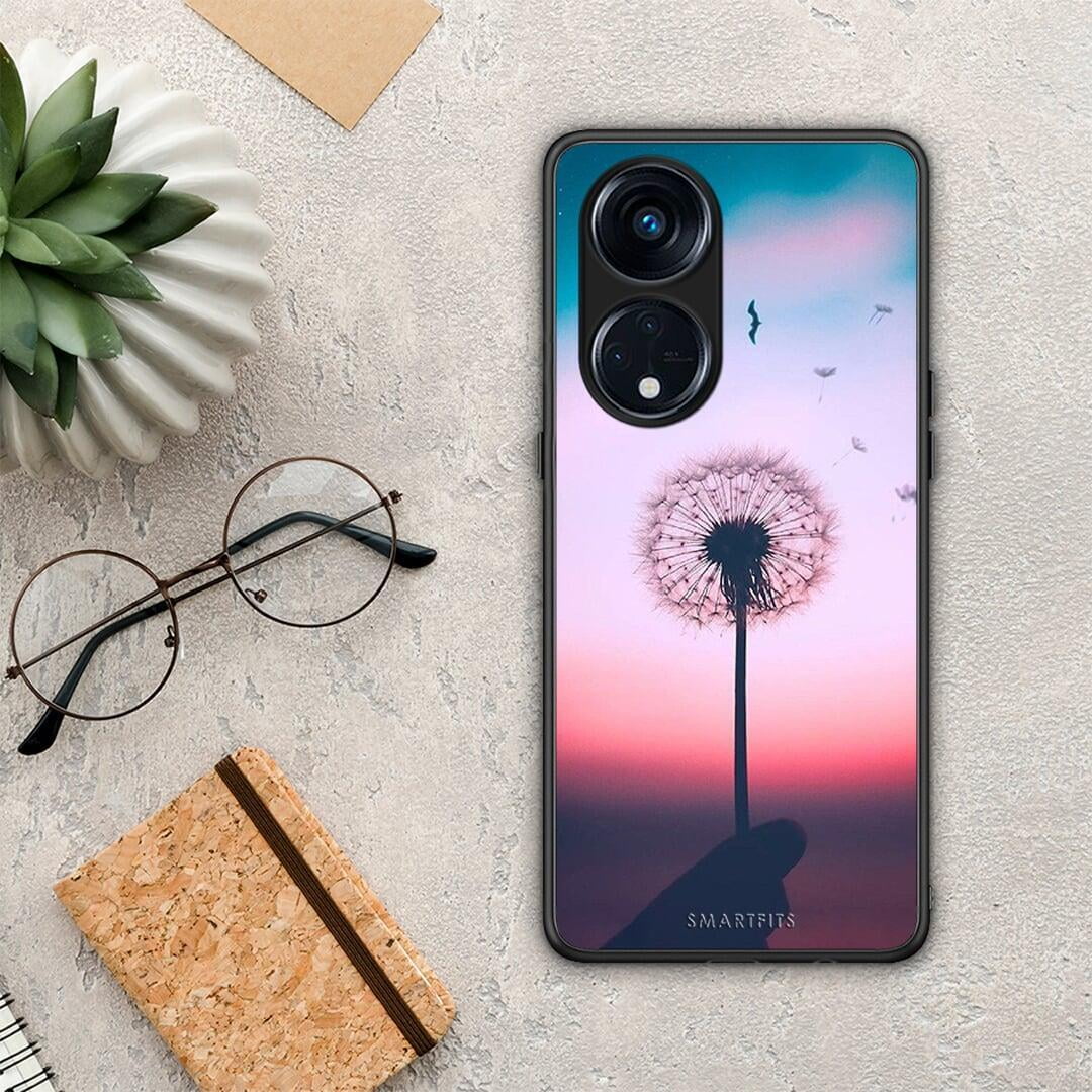 Θήκη Oppo Reno8T 5G / A1 Pro Boho Wish από τη Smartfits με σχέδιο στο πίσω μέρος και μαύρο περίβλημα | Oppo Reno8T 5G / A1 Pro Boho Wish Case with Colorful Back and Black Bezels