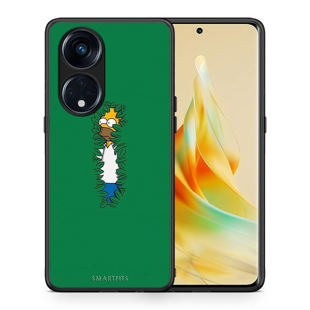 Θήκη Oppo Reno8T 5G / A1 Pro Bush Man από τη Smartfits με σχέδιο στο πίσω μέρος και μαύρο περίβλημα | Oppo Reno8T 5G / A1 Pro Bush Man Case with Colorful Back and Black Bezels