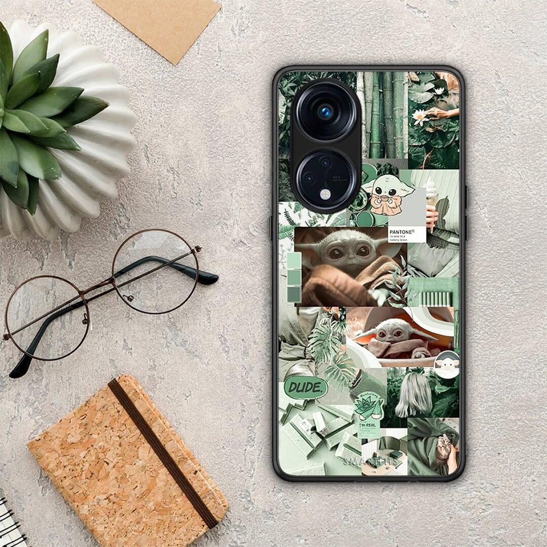 Θήκη Oppo Reno8T 5G / A1 Pro Collage Dude από τη Smartfits με σχέδιο στο πίσω μέρος και μαύρο περίβλημα | Oppo Reno8T 5G / A1 Pro Collage Dude Case with Colorful Back and Black Bezels