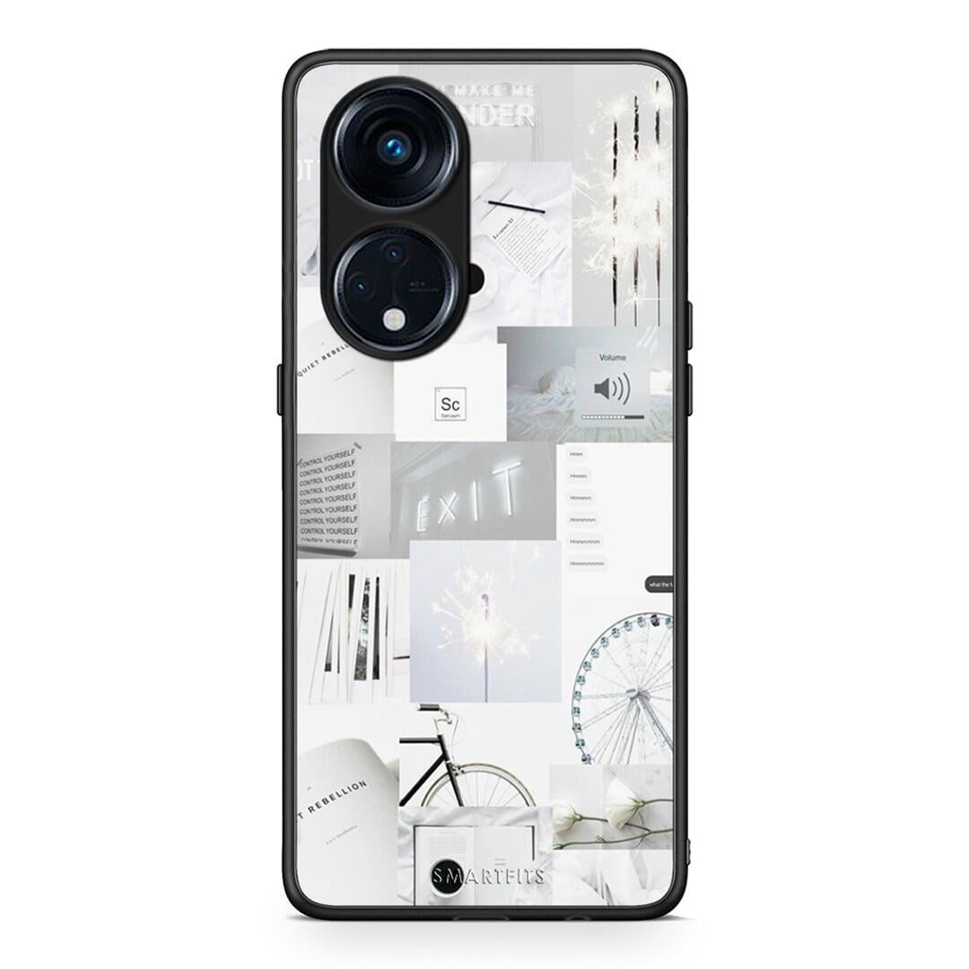 Θήκη Oppo Reno8T 5G / A1 Pro Collage Make Me Wonder από τη Smartfits με σχέδιο στο πίσω μέρος και μαύρο περίβλημα | Oppo Reno8T 5G / A1 Pro Collage Make Me Wonder Case with Colorful Back and Black Bezels
