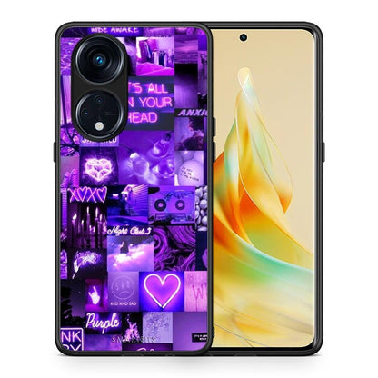 Θήκη Oppo Reno8T 5G / A1 Pro Collage Stay Wild από τη Smartfits με σχέδιο στο πίσω μέρος και μαύρο περίβλημα | Oppo Reno8T 5G / A1 Pro Collage Stay Wild Case with Colorful Back and Black Bezels