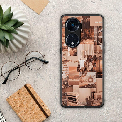 Θήκη Oppo Reno8T 5G / A1 Pro Collage You Can από τη Smartfits με σχέδιο στο πίσω μέρος και μαύρο περίβλημα | Oppo Reno8T 5G / A1 Pro Collage You Can Case with Colorful Back and Black Bezels