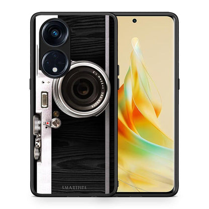 Θήκη Oppo Reno8T 5G / A1 Pro Emily In Paris από τη Smartfits με σχέδιο στο πίσω μέρος και μαύρο περίβλημα | Oppo Reno8T 5G / A1 Pro Emily In Paris Case with Colorful Back and Black Bezels