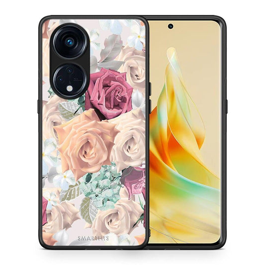 Θήκη Oppo Reno8T 5G / A1 Pro Floral Bouquet από τη Smartfits με σχέδιο στο πίσω μέρος και μαύρο περίβλημα | Oppo Reno8T 5G / A1 Pro Floral Bouquet Case with Colorful Back and Black Bezels