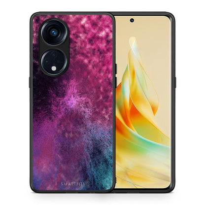 Θήκη Oppo Reno8T 5G / A1 Pro Galactic Aurora από τη Smartfits με σχέδιο στο πίσω μέρος και μαύρο περίβλημα | Oppo Reno8T 5G / A1 Pro Galactic Aurora Case with Colorful Back and Black Bezels