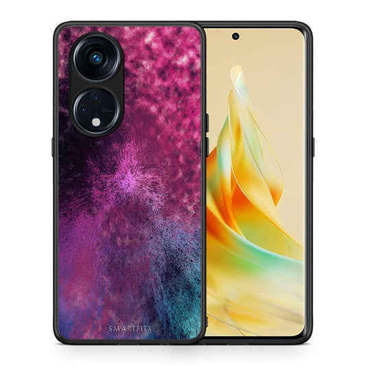 Θήκη Oppo Reno8T 5G / A1 Pro Galactic Aurora από τη Smartfits με σχέδιο στο πίσω μέρος και μαύρο περίβλημα | Oppo Reno8T 5G / A1 Pro Galactic Aurora Case with Colorful Back and Black Bezels