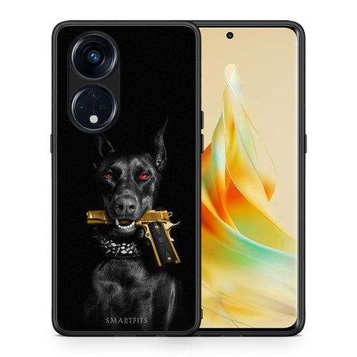 Θήκη Oppo Reno8T 5G / A1 Pro Golden Gun από τη Smartfits με σχέδιο στο πίσω μέρος και μαύρο περίβλημα | Oppo Reno8T 5G / A1 Pro Golden Gun Case with Colorful Back and Black Bezels