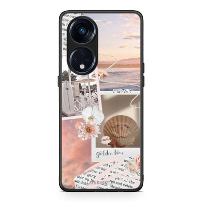 Θήκη Oppo Reno8T 5G / A1 Pro Golden Hour από τη Smartfits με σχέδιο στο πίσω μέρος και μαύρο περίβλημα | Oppo Reno8T 5G / A1 Pro Golden Hour Case with Colorful Back and Black Bezels